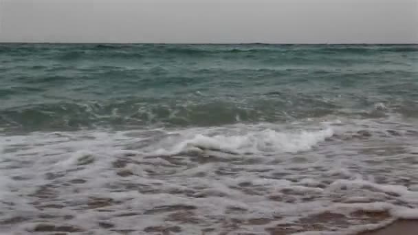 Tormenta nocturna en el Mar Rojo. Egipto — Vídeos de Stock