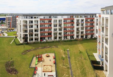 Prag'da yeni konut kompleksi.