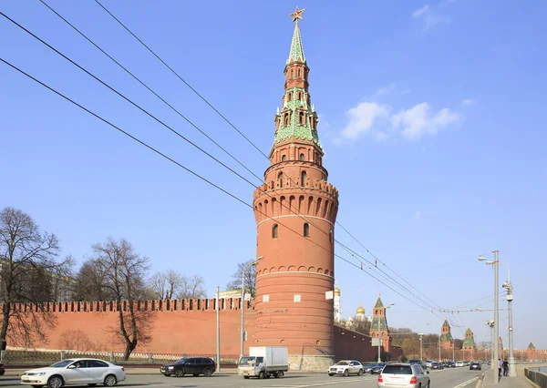 Torre do Kremlin de Moscou em Moscou . — Fotografia de Stock