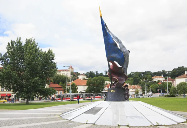 Памятник воинам, погибшим во Второй мировой войне в Праге . — стоковое фото