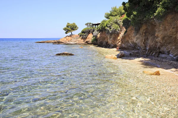 Acqua limpida del Mar Egeo . — Foto Stock