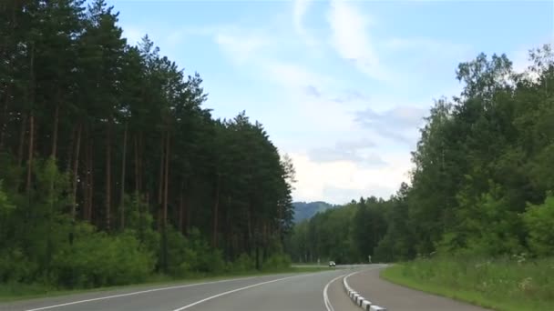 Neue Straßen in der Region Altai. Russland. — Stockvideo