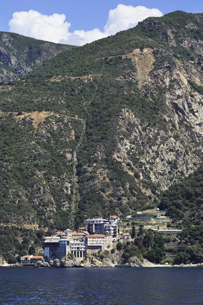 Osiou grigoriou (Gregory'nin) Manastırı. Kutsal mount athos. — Stok fotoğraf