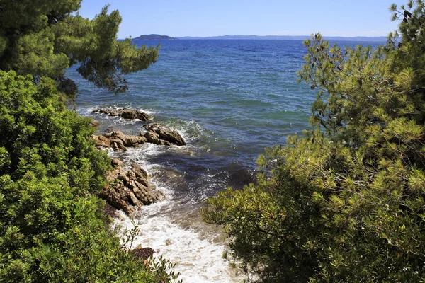 Picturesque coast of the Aegean Sea. — Stock Photo, Image