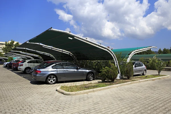 Aparcamiento en Porto Carras Meliton . — Foto de Stock