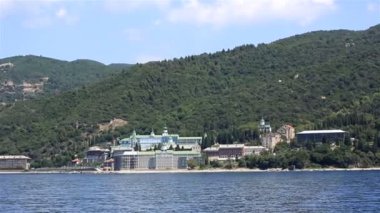St. Panteleimon Manastırı. Kutsal Mount Athos. Kuzey Yunanistan.