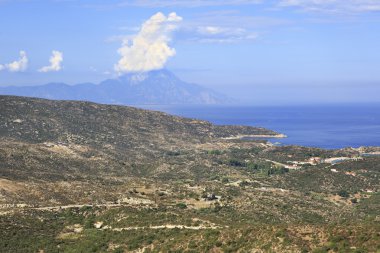 Ege'nin ve Mount Athos.