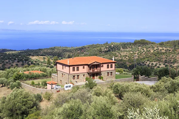 Casa de campo en la costa del Egeo . —  Fotos de Stock