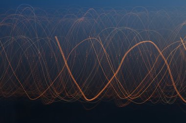 Uzun pozlama ışık ışık desen.