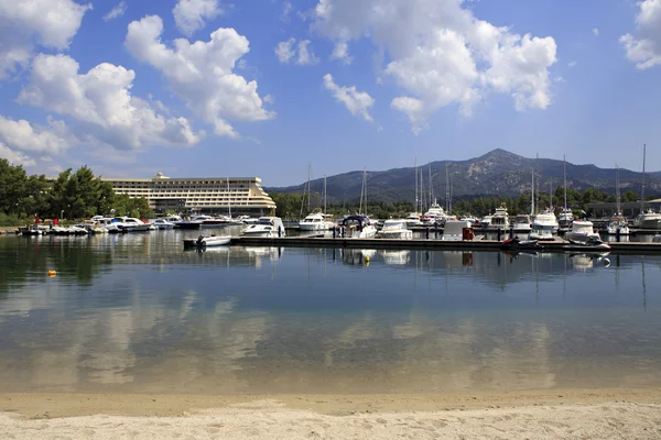 Marina i Porto Carras Meliton . – stockfoto