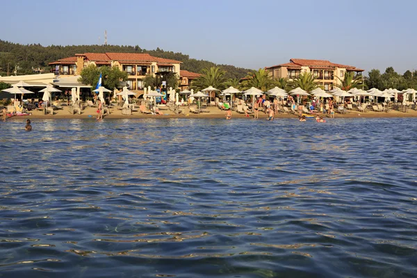Playa de Anthemus Sea Hotel . — Foto de Stock