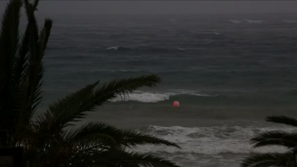 Tempesta sul Mar Egeo . — Video Stock