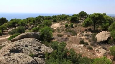 Güzel dağlar ve Ege'nin Panoraması.