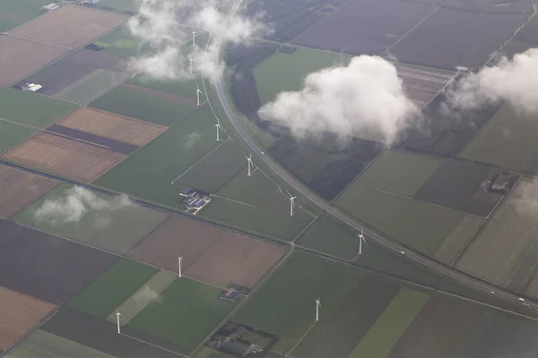 Amsterdam desde el avión . —  Fotos de Stock