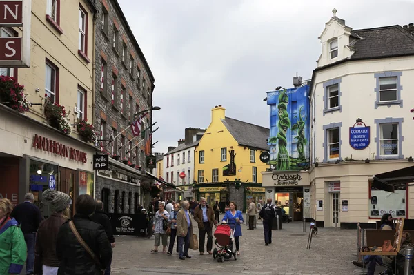 Βράδυ street στο κέντρο του Galway — Φωτογραφία Αρχείου