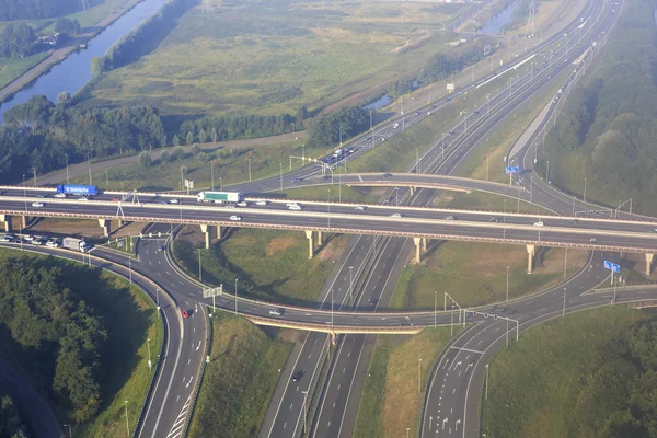 Road interchange in Amsterdam. — Stock Photo, Image