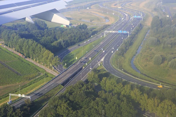 Road interchange in Amsterdam. — Stock Photo, Image