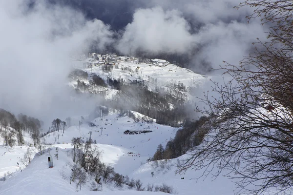 罗莎 · 德鲁日高山滑雪度假村 — 图库照片