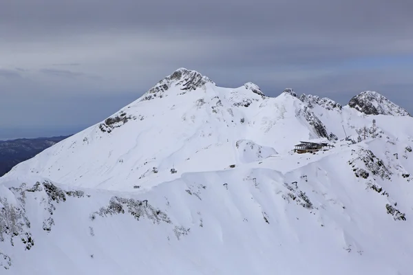 Third peak Aigbi in the Caucasus Mountains. — Stock Photo, Image