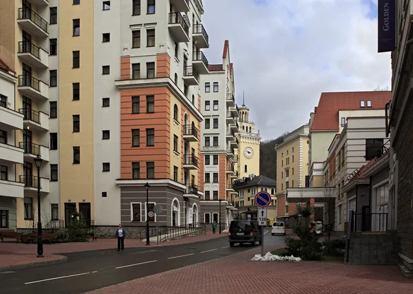 Hoteluri noi în Rosa Khutor Alpine Resort . — Fotografie, imagine de stoc