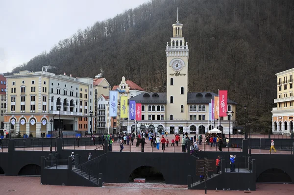 Stadhuis in het Alpine Resort van Rosa Khutor — Stockfoto