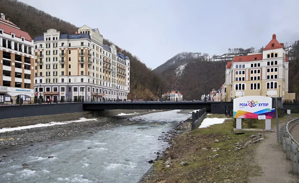 Località alpina di rosa khutor — Foto Stock