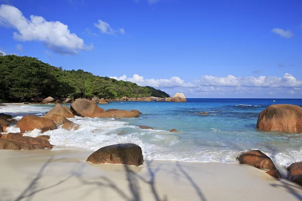 Prachtige strand van anse lazio. — Stockfoto