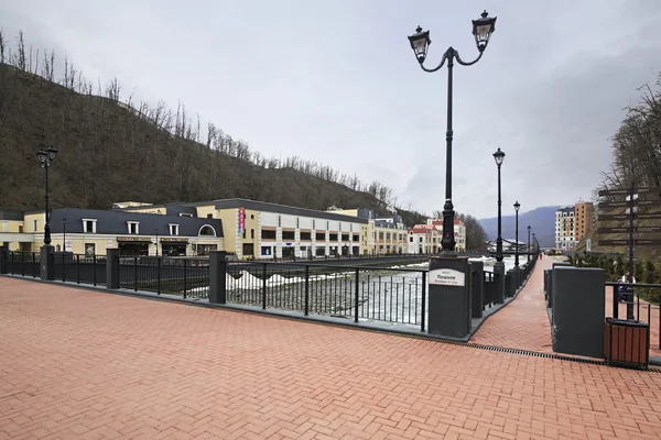 Vallei in Rosa Khutor Alpine Resort — Stockfoto