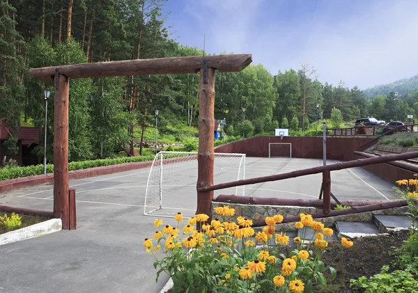 Mini voetbal in het Sanatorium Rusland — Stockfoto