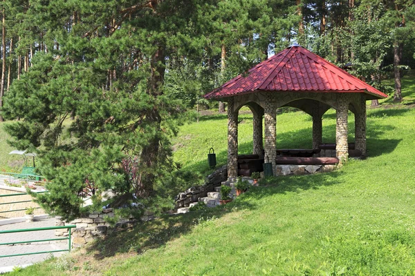 Gazebo in the Sanatorium Russia — Stock Photo, Image