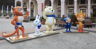 Kış Olimpiyat Oyunları maskotlar Gorki Gorod tatil
