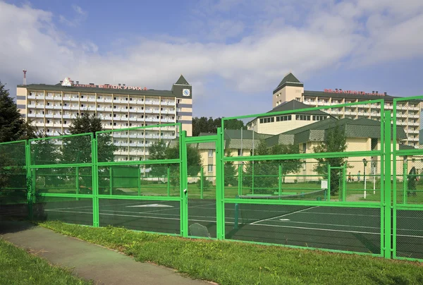 Playground for tennis in the Sanatorium Belokuriha — Stock Photo, Image