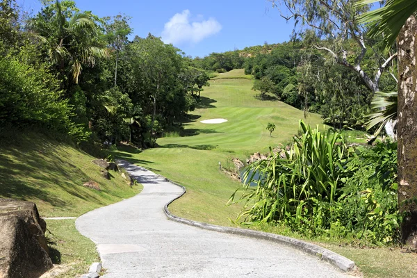 Beau parcours de golf au Constance Lemuria Resort . — Photo