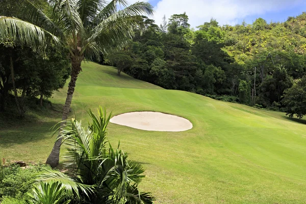 Constance Lemuria Resort güzel golf sahası. — Stok fotoğraf