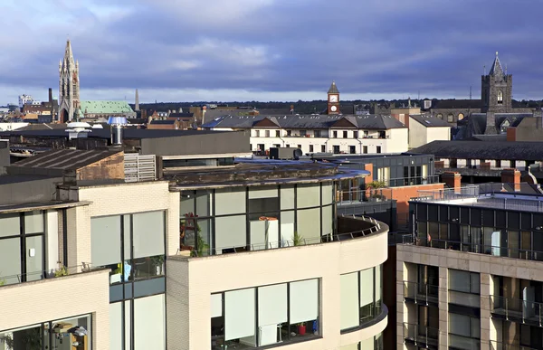 Ochtend weergave van de binnenstad van Dublin. — Stockfoto