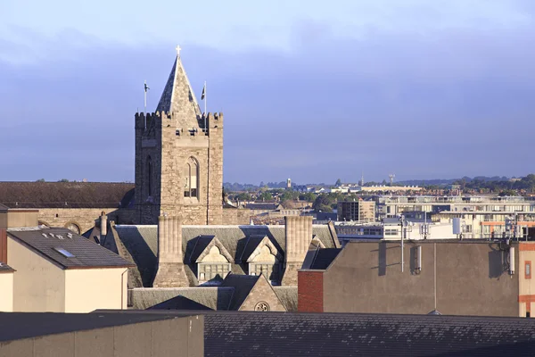 Morgen Blick auf die Innenstadt Dublins. — Stockfoto