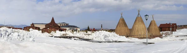 Panorama of area hotel Rixos Borovoe — стокове фото