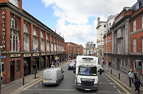 Centrale straten van Dublin. — Stockfoto
