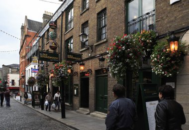 Merkezi Dublin sokaklarında.