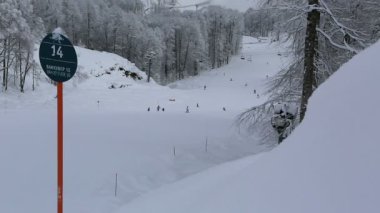 Rosa Khutor Alp beldesinde Kayak tesisi