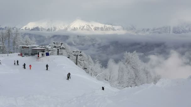 Rosa Khutor Alpine Resort. Tidsinställd — Stockvideo