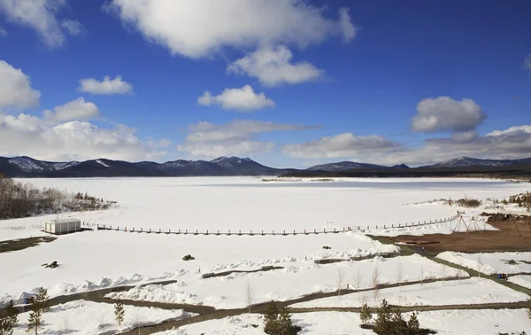 Lago Schuchye nel Parco Nazionale Burabay . — Foto Stock