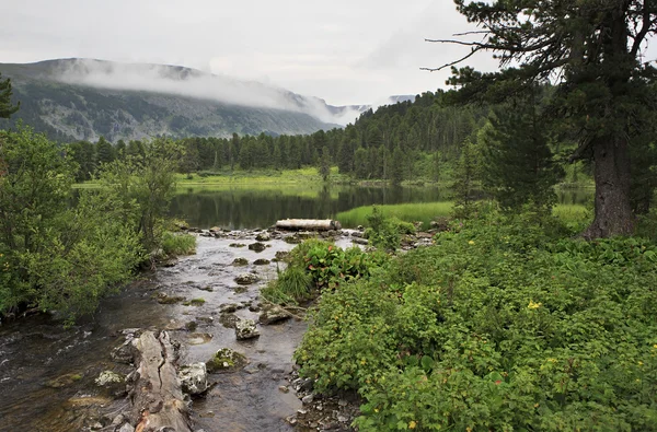 Mellan de sjätte och sjunde Karakol sjöarna. — Stockfoto