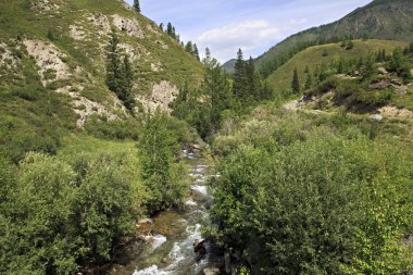 Dağ nehir AI Gulak güzel manzaralarını.