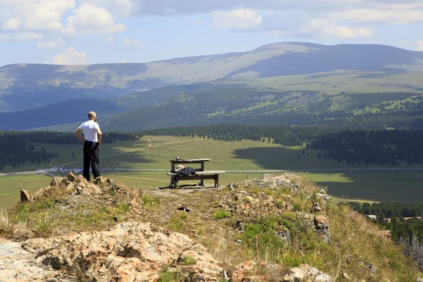 View of the Mount Sarlyk from top Tiyahty. — Stock Photo, Image