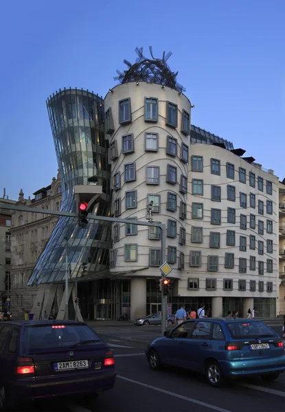Dancing house building in downtown Prague — Stock Photo, Image