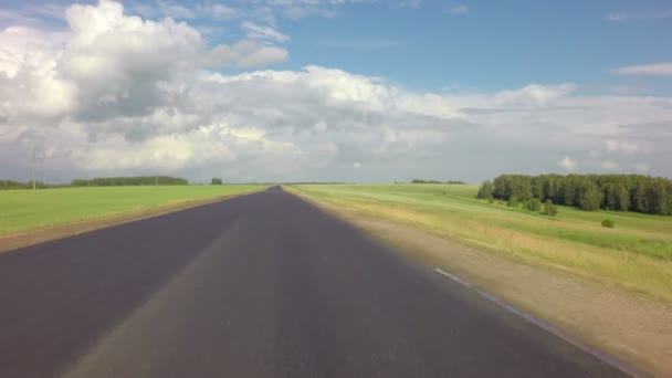 Reizen op de route van Altai Krai. — Stockvideo