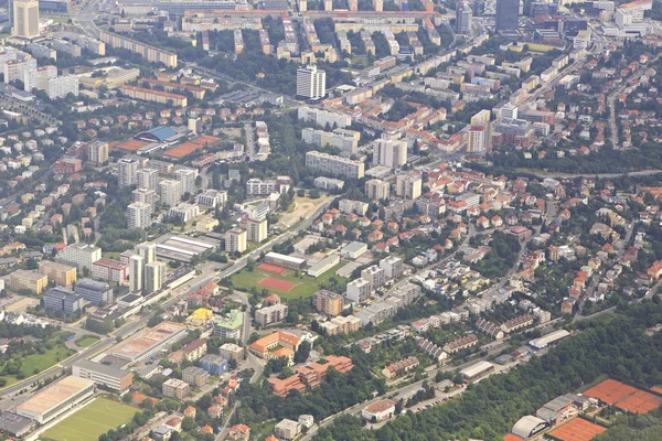 Vue de l'avion à la région de Prague . — Photo