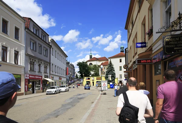 Architecture on the streets of town Benesov — Stock Photo, Image