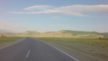 Kurai Bozkır ve Kuzey Chuya ridge şafakta.